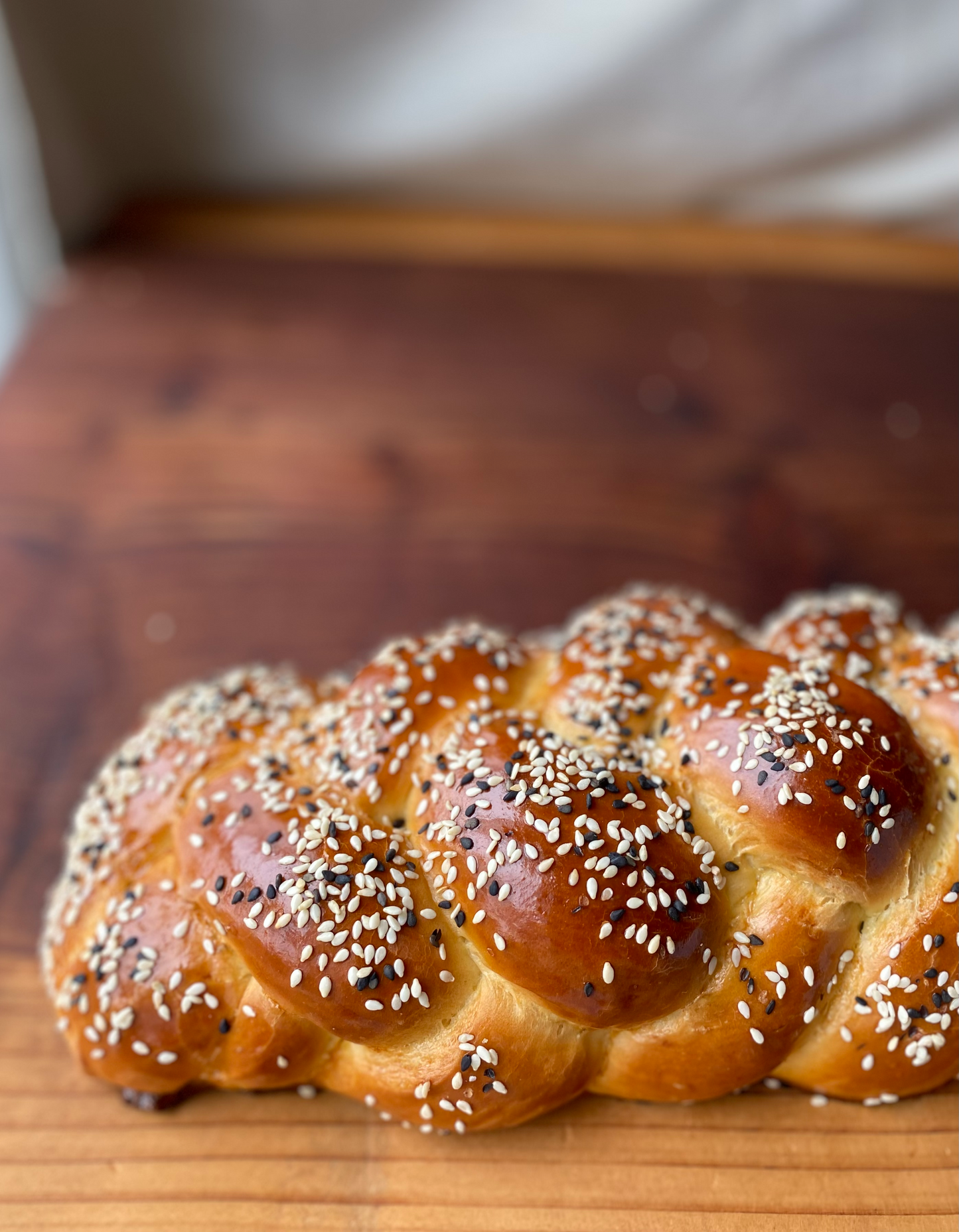 Seeded challah bread