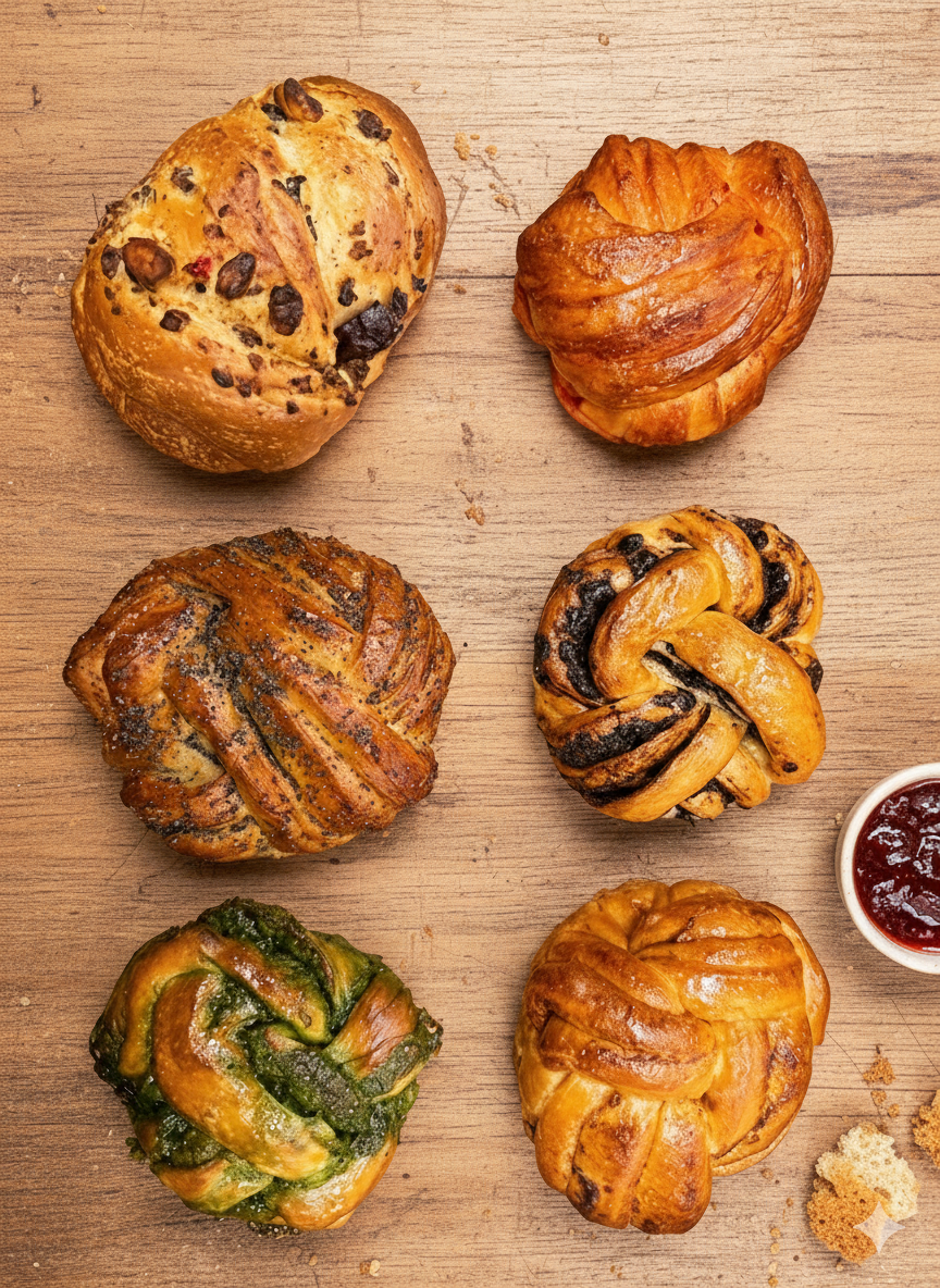 Assorted Sweet Babka Rolls - Half Dozen